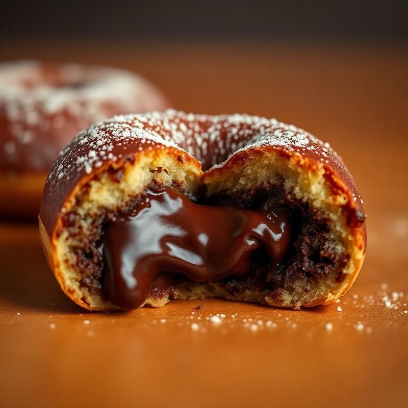 Sonho de chocolate belga recheado